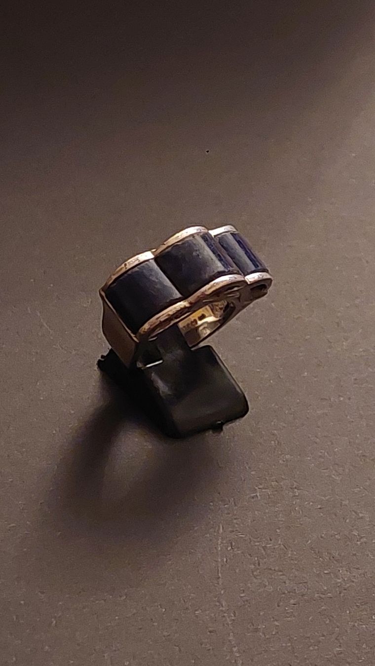 Nina Ricci Anelli: NINA RICCI Ring, 925 Silber mit Lapislazuli – Usato da Zürich venduto da Rose-Black
