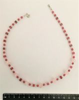 Collier Rhodonite Quarz rose Argent 925 /Rhodonit rosa Quarz