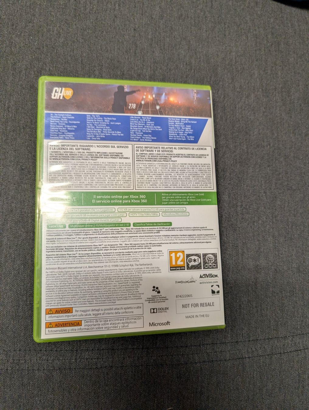 Giochi: Guitar hero live Microsoft Xbox 360 – Usato da Giubiasco venduto da Ticinerd 1