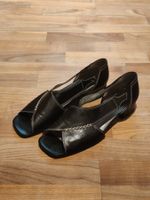 Gabor Sandalen aus Leder, schwarz, Grösse 40.5 bzw. UK7