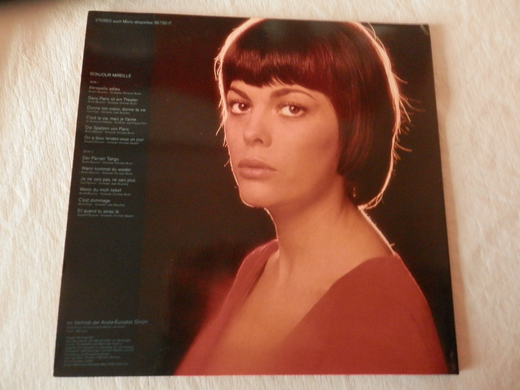 Dischi in vinile: Mireille Mathieu bonjour mit Akropolis adieu LP – Usato da Weiach venduto da weiach81 1
