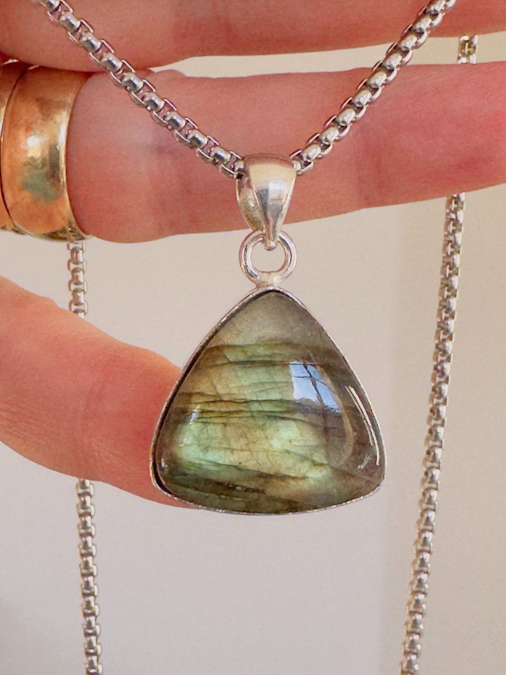Catenine: Labradorite necklace – Nuovo e nell'imballaggio originale da Genève venduto da AGBERG