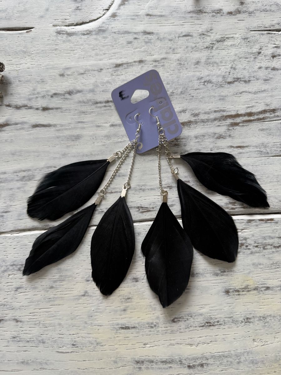 Boucles d'oreille: Ohrhänger mit Federn – D'occasion à Schönenbuch par Wenscles