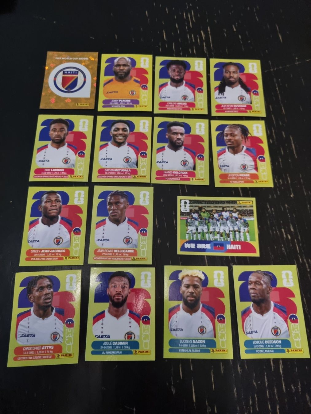 Panini Cartes à collectionner: Sticker Haiti Set 15 pcs – Neuf (Voir description) à Kaiseraugst par muggel27