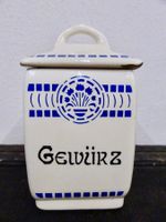 Vintage Vorratsdose GEWÜRZ Dose Vorratsbehälter Keramik