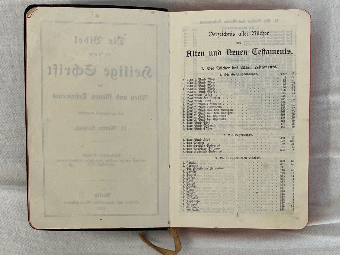 Libri: DIE BIBEL ODER HEILIGE SCHRIFT von Viktoria Knecht / 1916 – Usato da Islikon venduto da sav_m8xk 5