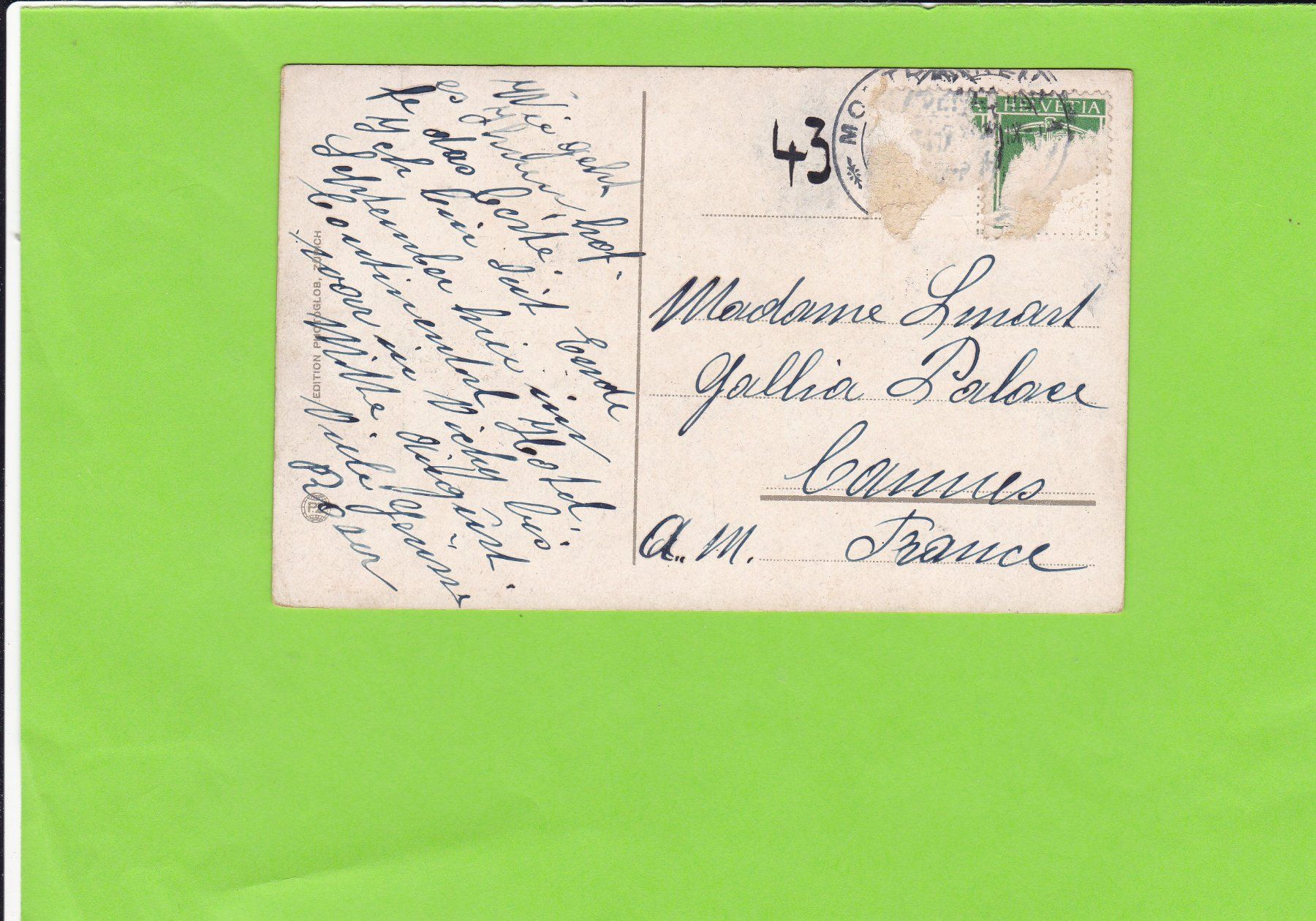 Cartoline postali: Montreux-Clarens – Usato da St. Peterzell venduto da neckertal 1