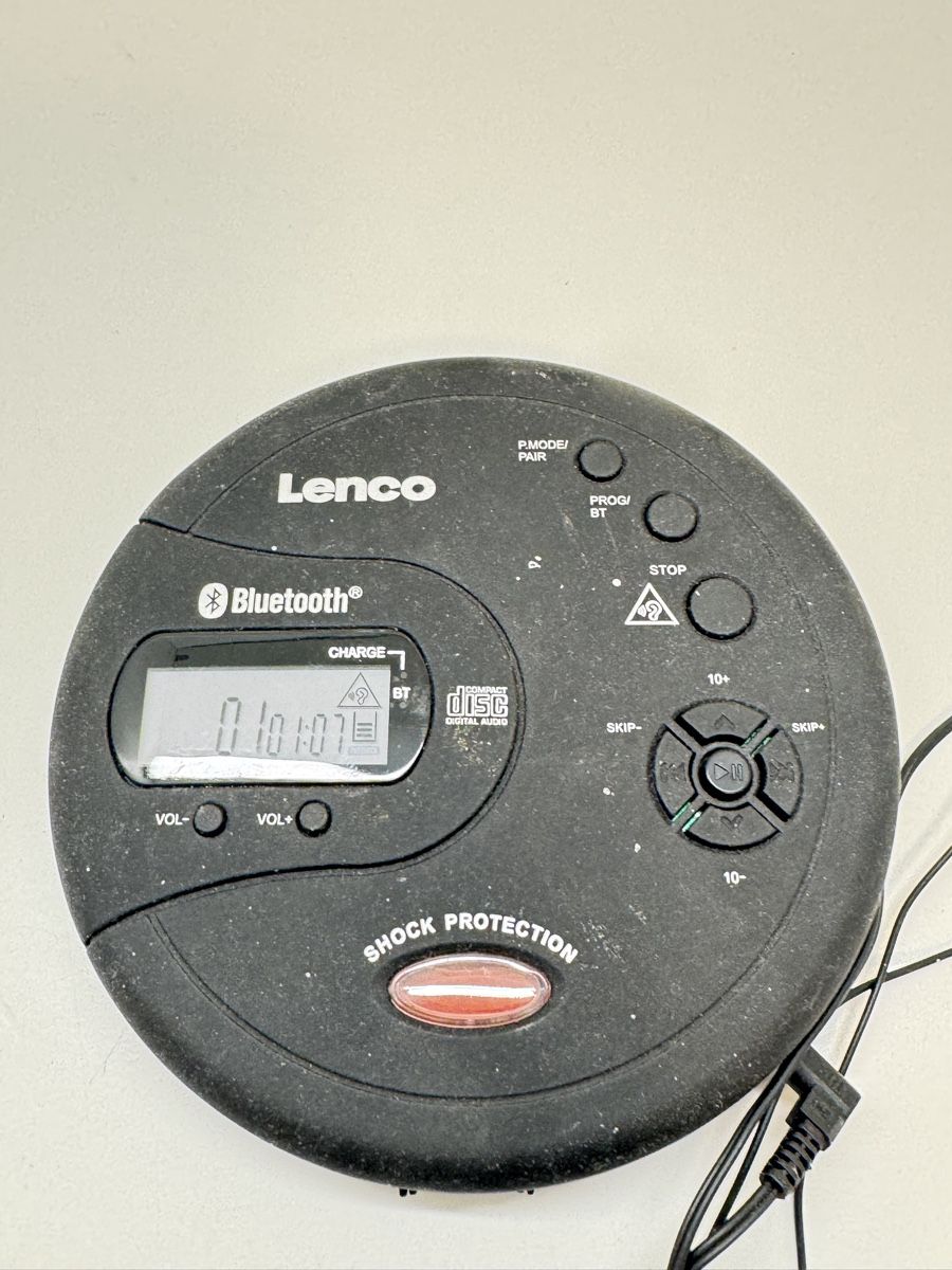 Lenco Sistemi audio & multimediali: Lenco CD-300BK tragbarer CD-Player mit Bluetooth schwarz – Usato da Schlieren venduto da Schlieren84 1