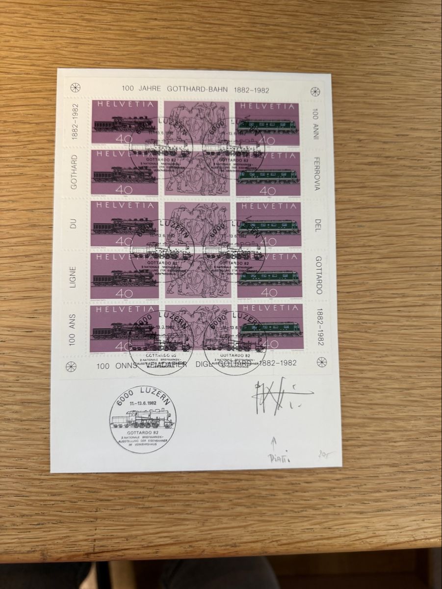 Alle Briefmarken: Grossbrief mit Block Gottardo 82 – Neu (gemäss Beschreibung) aus Murgenthal von Tina_4055