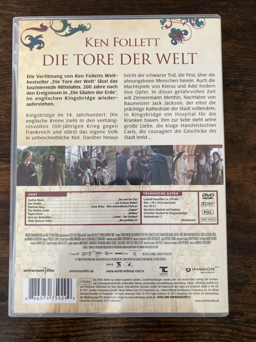 Tutti i DVDs: Die Tore der Welt DVD – Usato da Glarus venduto da Jhuber78 1