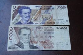 Equateur 5000/10000 Sucres