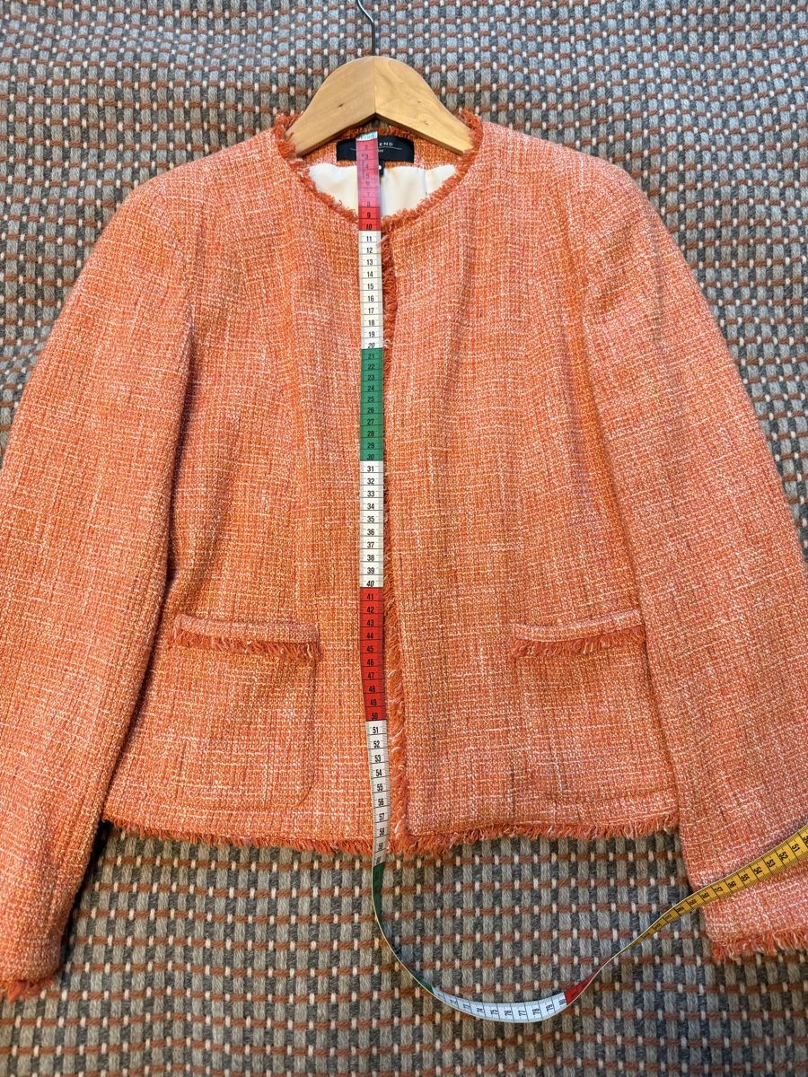 Max Mara Jacken: Weekend Max Mara Orange Tweed Jacket Size 42 NEW – Neu (gemäss Beschreibung) aus Männedorf von iza04 2