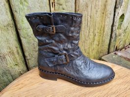 TAMARIS Leder Boots Stiefel Robust gr 37 Neu(25) AUSVERKAUF!