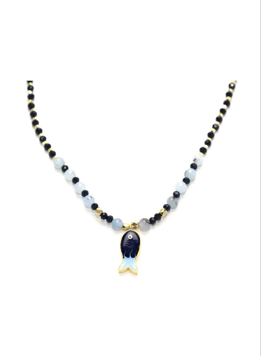 Catenine: Fish Gemstone Necklace – Nuovo e nell'imballaggio originale da Adliswil venduto da sed_tn96 1