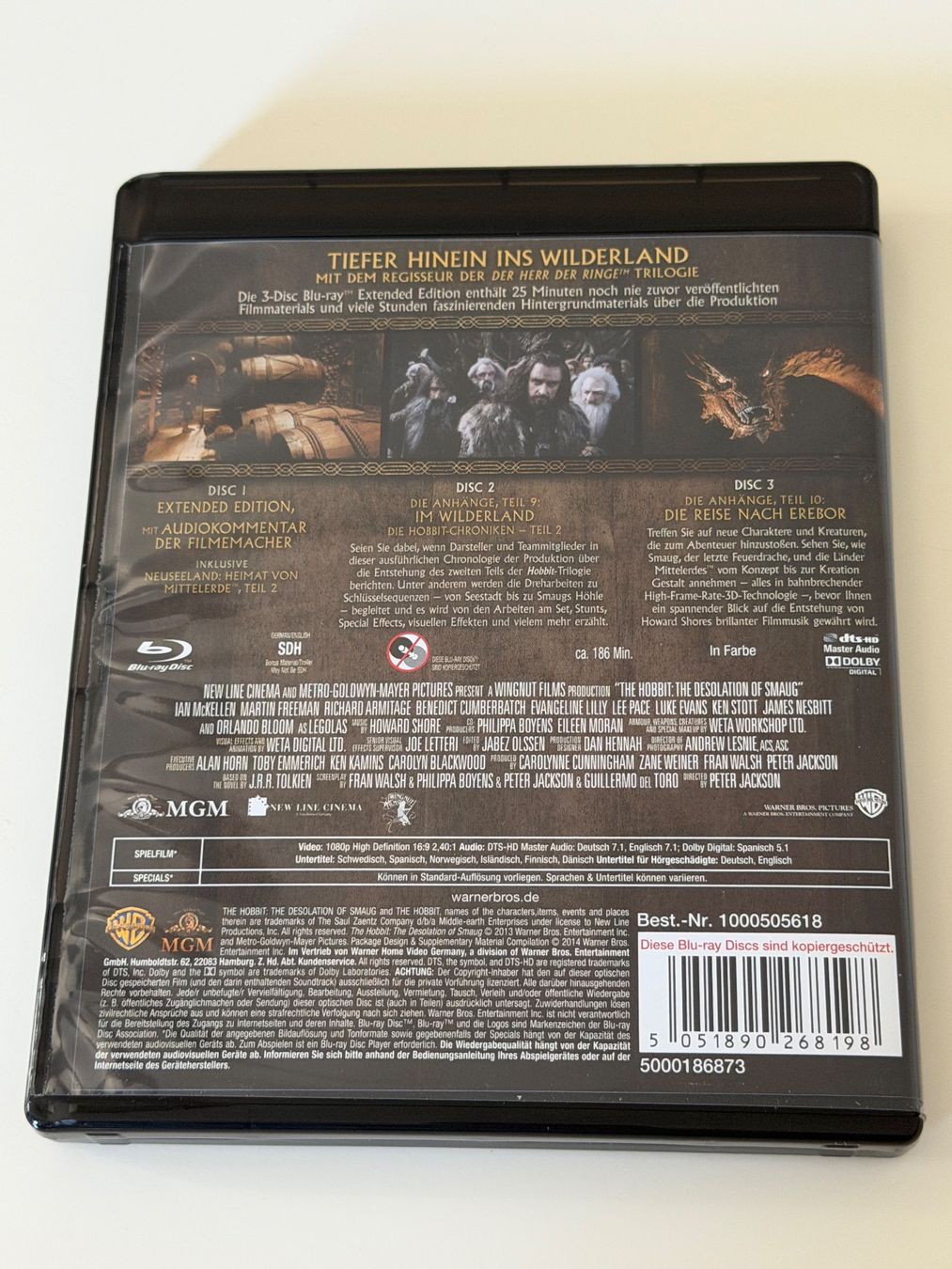Alle DVDs: Der Hobbit Smaugs Einöde Extended Edition Blu-ray – Gebraucht aus Altstätten SG von sheamus 4