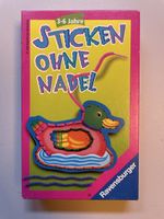 Sticken ohne Nadel Ravensburger Bastelset Tier gut erhalten