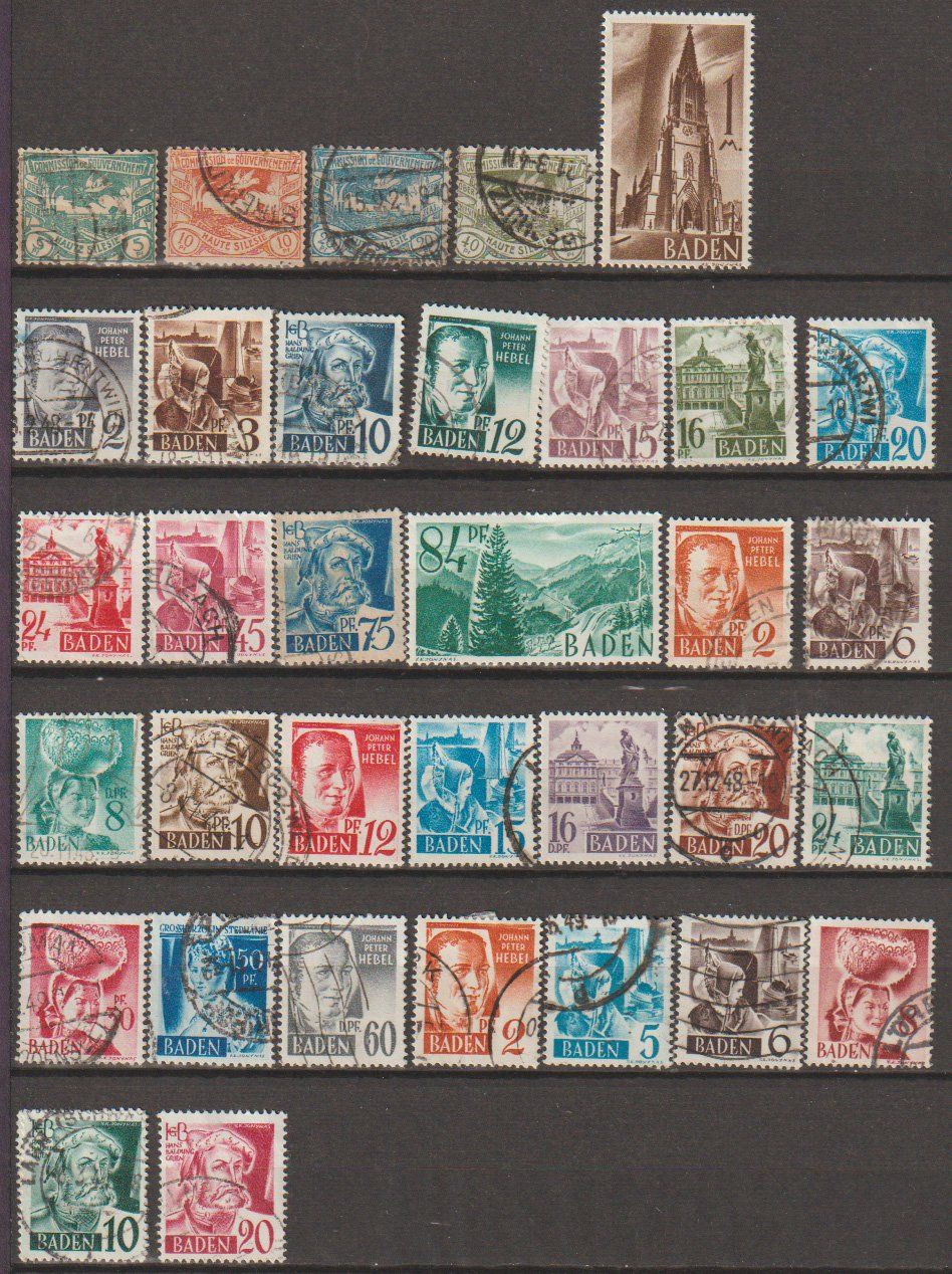 Alle Briefmarken: Baden lot divers – Gebraucht aus Crans-Montana von kira56
