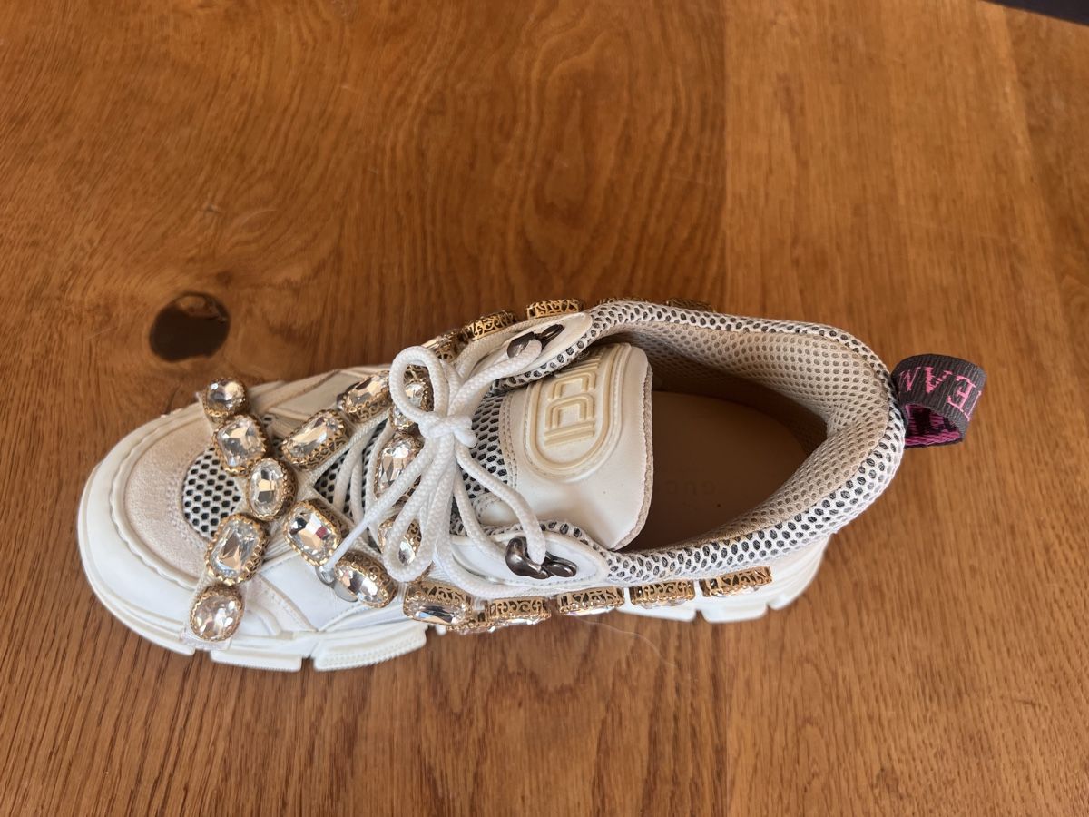 Gucci Damenschuhe: Gucci Flashtrek SEGA Ivory Removable Crystal – Neu (gemäss Beschreibung) aus Wölflinswil von antikuar 3