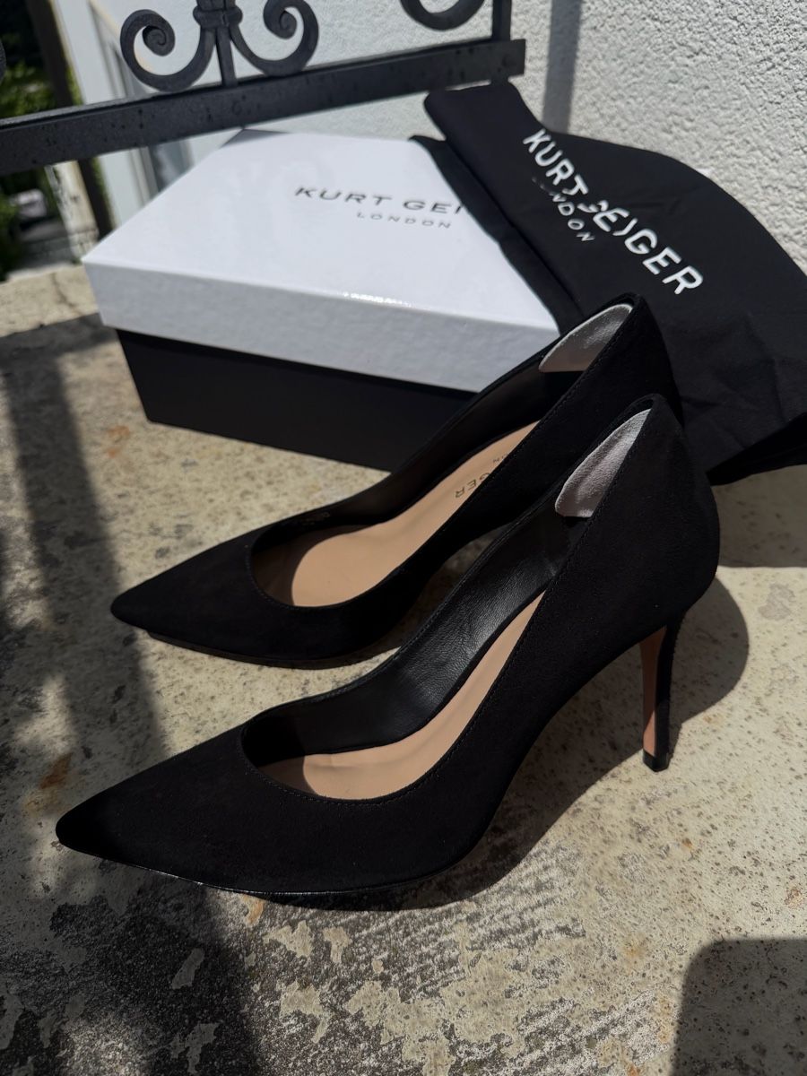 Kurt Geiger Damenschuhe: Kurt Geiger Black Suede High Heels – Neu (gemäss Beschreibung) aus Zürich von agichristine