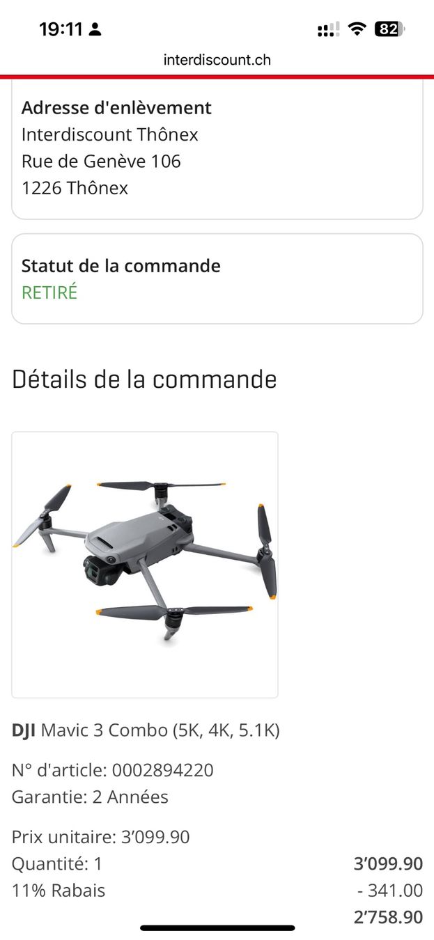DJI Camcorder: DJI MAVIC 3 COMBO – Gebraucht aus Thônex von lufoto 6