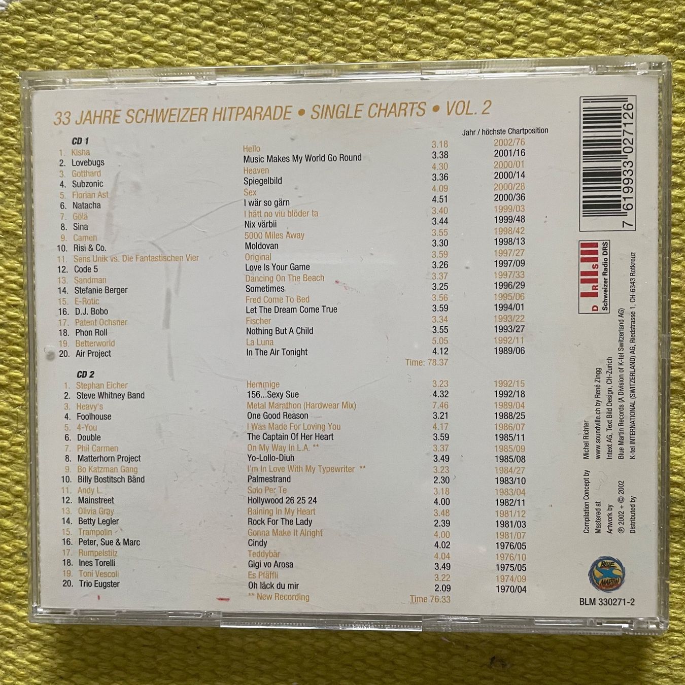 CD: 35 JAHRE CH HITPARADE-2CD SINGLE CHARTS VOL.2 – Usato da Rorschacherberg venduto da CD-Roli 1
