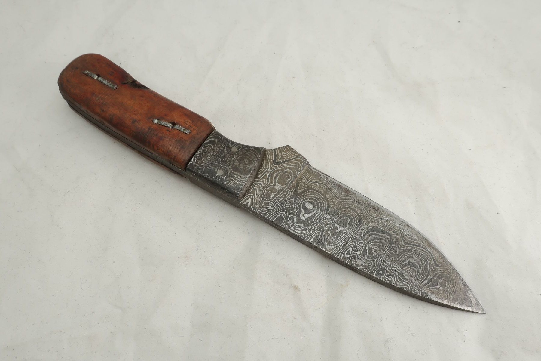 Posate: AusVerkauf Handgeschmiedet Raindrop Damast Messer Drop Point – Usato da Zürich venduto da dnk_nrd8 1