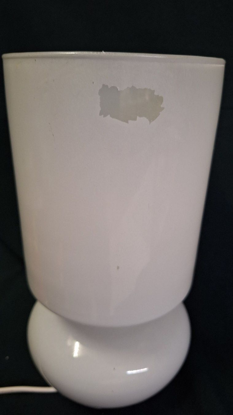 Ikea Lampade: IKEA Lykta Lampe Glas weiss , Farbabplatzer – Usato da Arlesheim venduto da shopradl 3