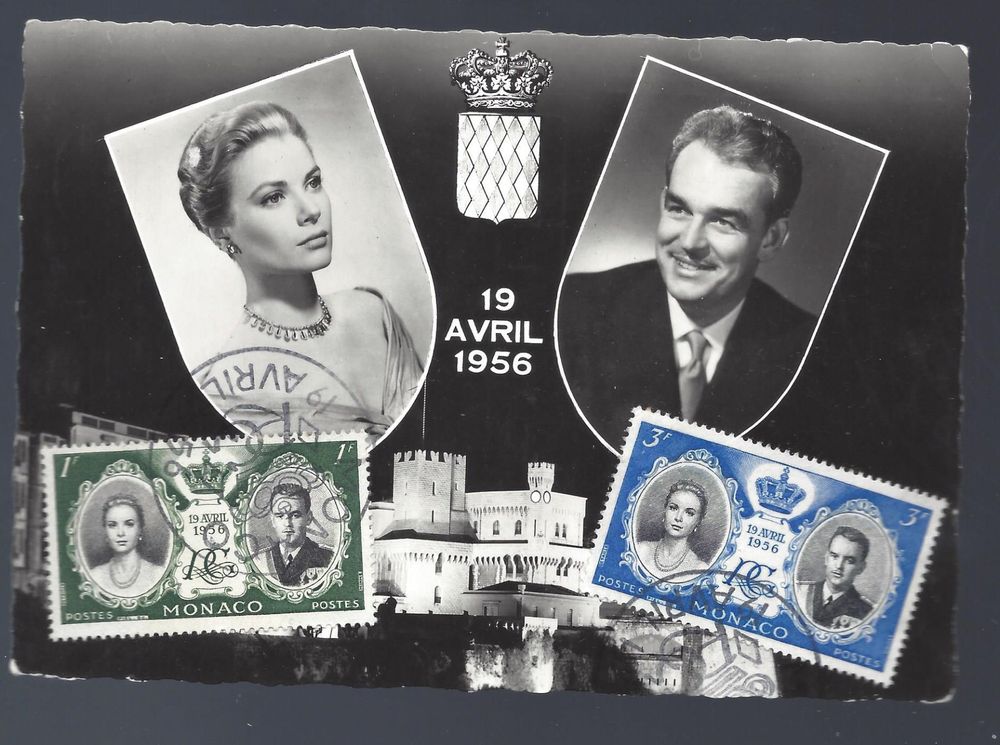 Carte postale commémorative, Monaco 1956 - Collection