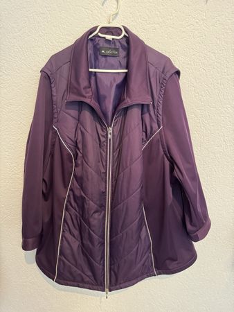 m.collection Jacke Weste funktional violett Gr. 60 / XXL
