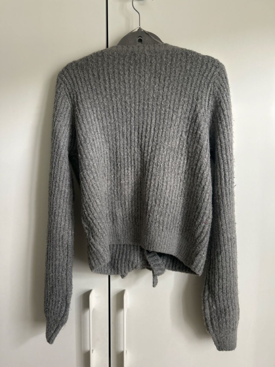 Maglioni & Felpe: Tally Weijl Strickjacke, Gr. M, Grau mit Glitzer – Usato da Riehen venduto da S______ 1