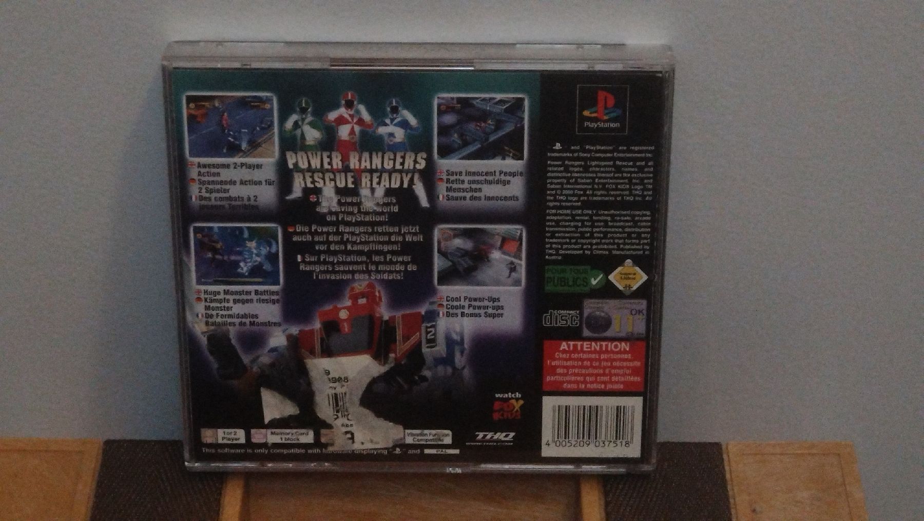 Sony Giochi: Power Rangers lightspeed Rescue PS1 - FR DE ENG – Usato da Farvagny-le-Grand venduto da LaCaverne 1