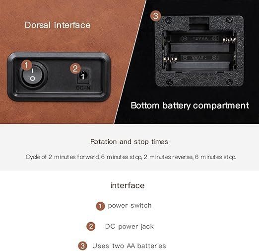 Cofanetto carica e porta orologi: Automatischer Uhrenbeweger Wechselstromadapter oder batterie – Nuovo e nell'imballaggio originale da Herisau venduto da Zevora 3