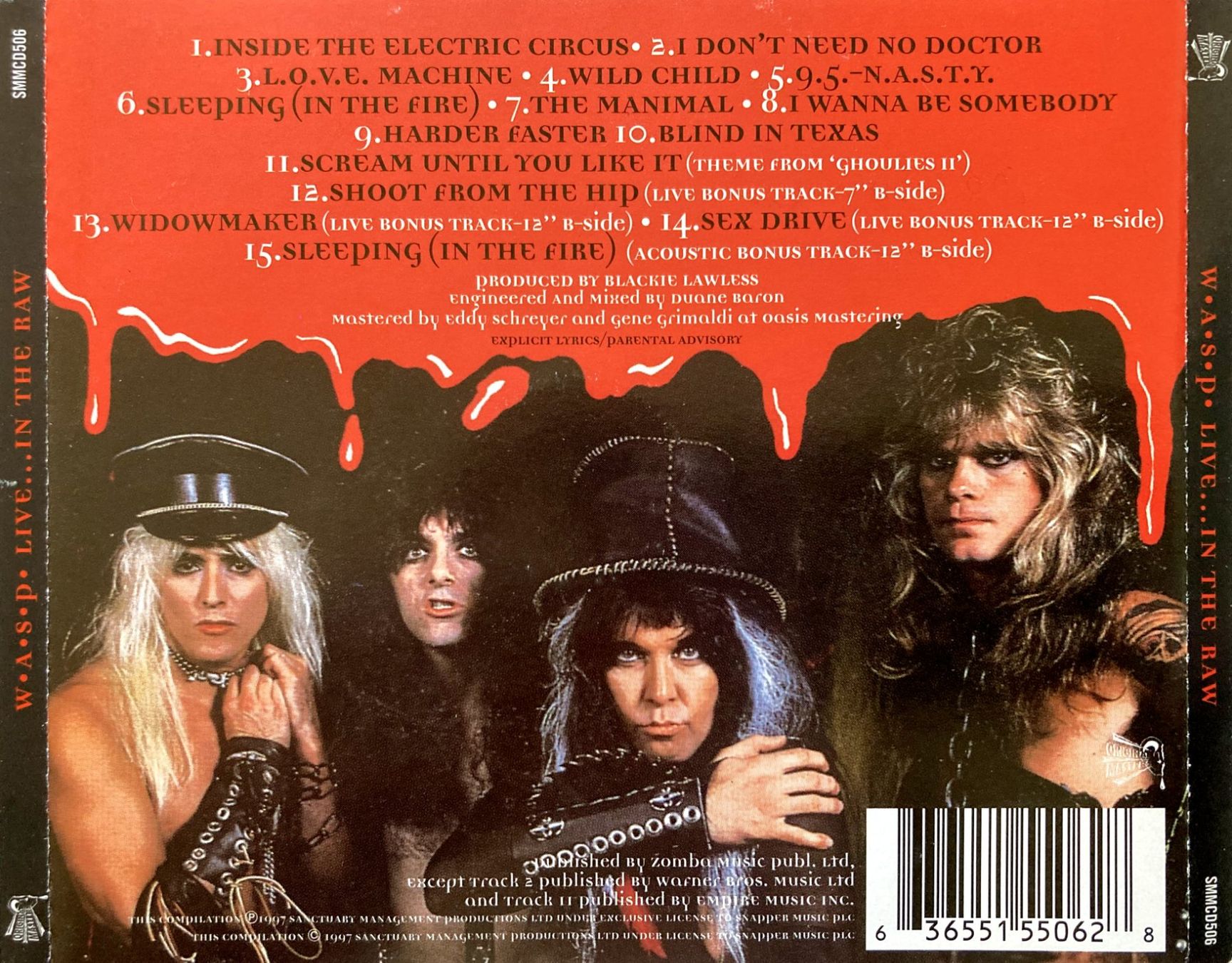 CD: W.A.S.P. - LIVE... IN THE RAW – Usato da Bottens venduto da hotter-than-hell 2