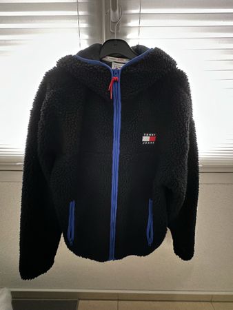Tommy Jeans Fleecejacke Teddyfell Gr. S