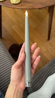LED Kerze GUOMUND grau H29cm 26 Stück wie neu
