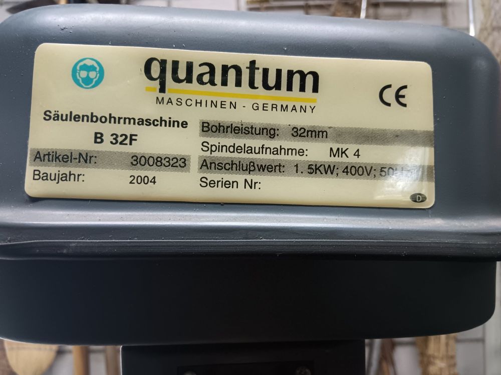 Ständerbohrmaschine Quantum B 32F | Kaufen Auf Ricardo