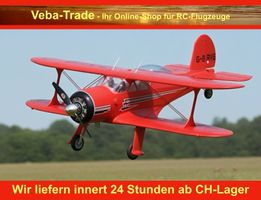 Beech D17S, rot, Spannweite 550mm 2,4GHz 4CH 3D / 6G RTF