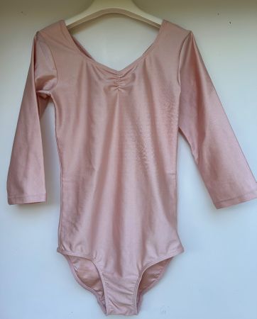 Ballett / Turn - Trikot langarm glänzend rosa Grösse 134
