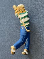 Vintage Broche Golfspieler