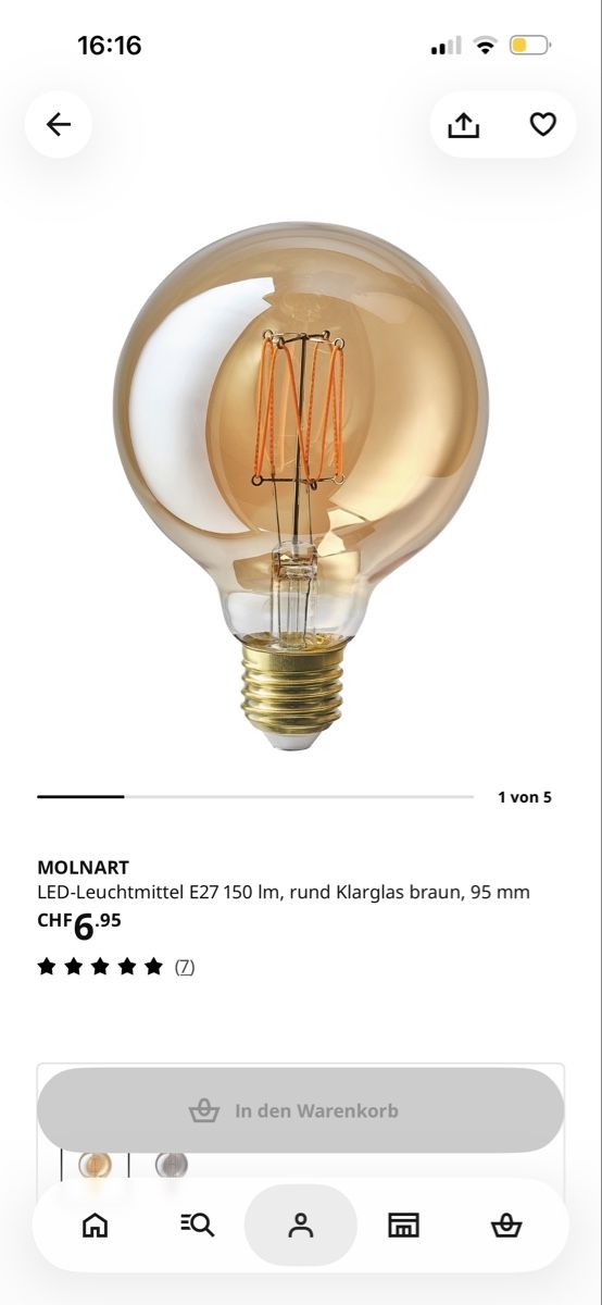 Ikea Lampade: IKEA Tischleuchte MARKFROST Marmor schwarz mit E27 LED Lampe – Usato da Oberuzwil venduto da AbigaelNK 5