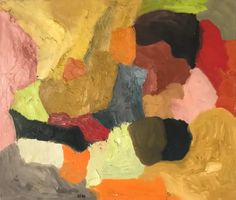 Composition Abstraite_Franz Stirnimann_Huile/Toile_65x55cm