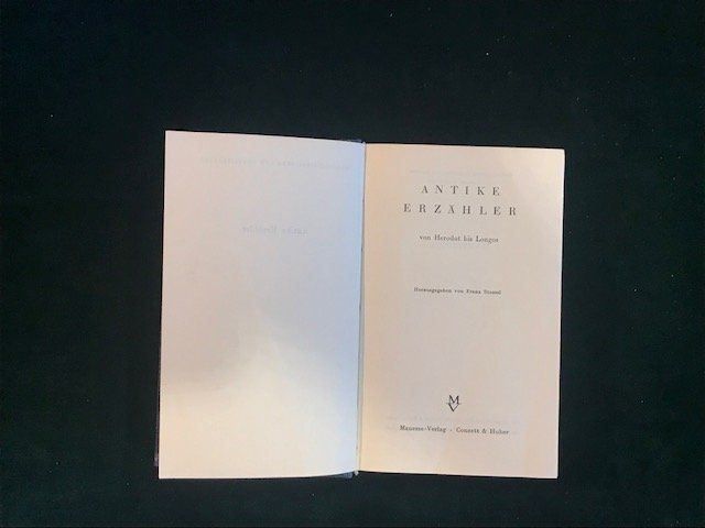 Libri: Antiquarisch - Antike Erzähler – Usato da Thalwil venduto da Peter0911