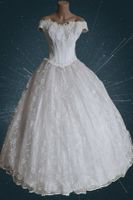 Brautkleid, Glitzer Gr. 38 / 40
