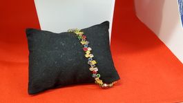 Sommerliches Armband mit bunten Schmucksteinen, neu!