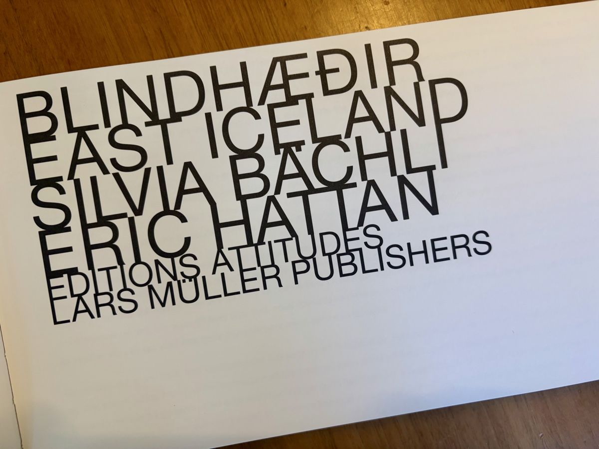 Libri: Bächli und Hattan Blindhaedir East Iceland – Usato da Basel venduto da Konix 3