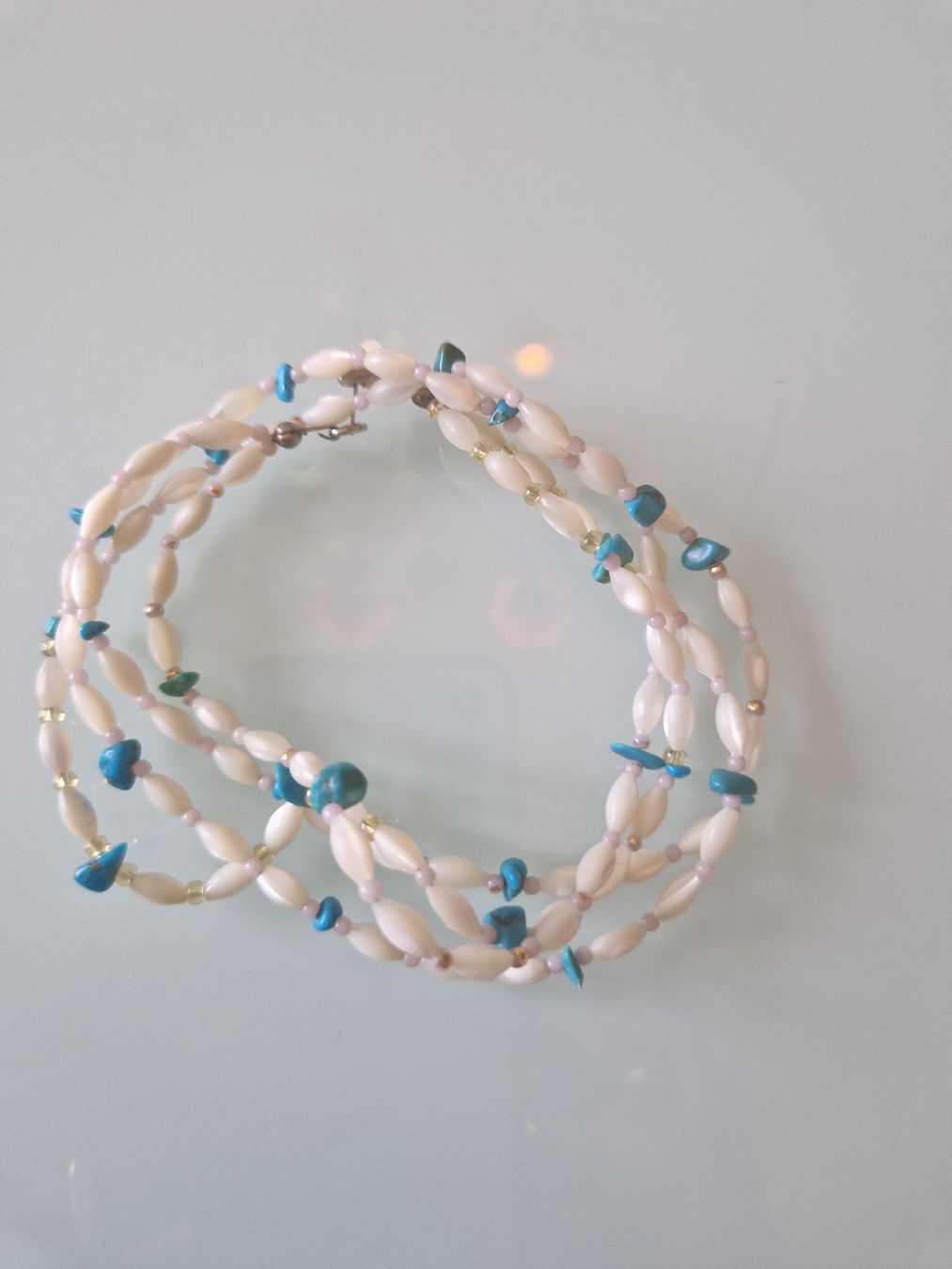 Catenine: Halskette Türkis Perlmutt – Usato da Jona venduto da HappyHappyHappyHappy