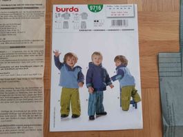 Burda Schnittmuster 9716 für Kleinkinder