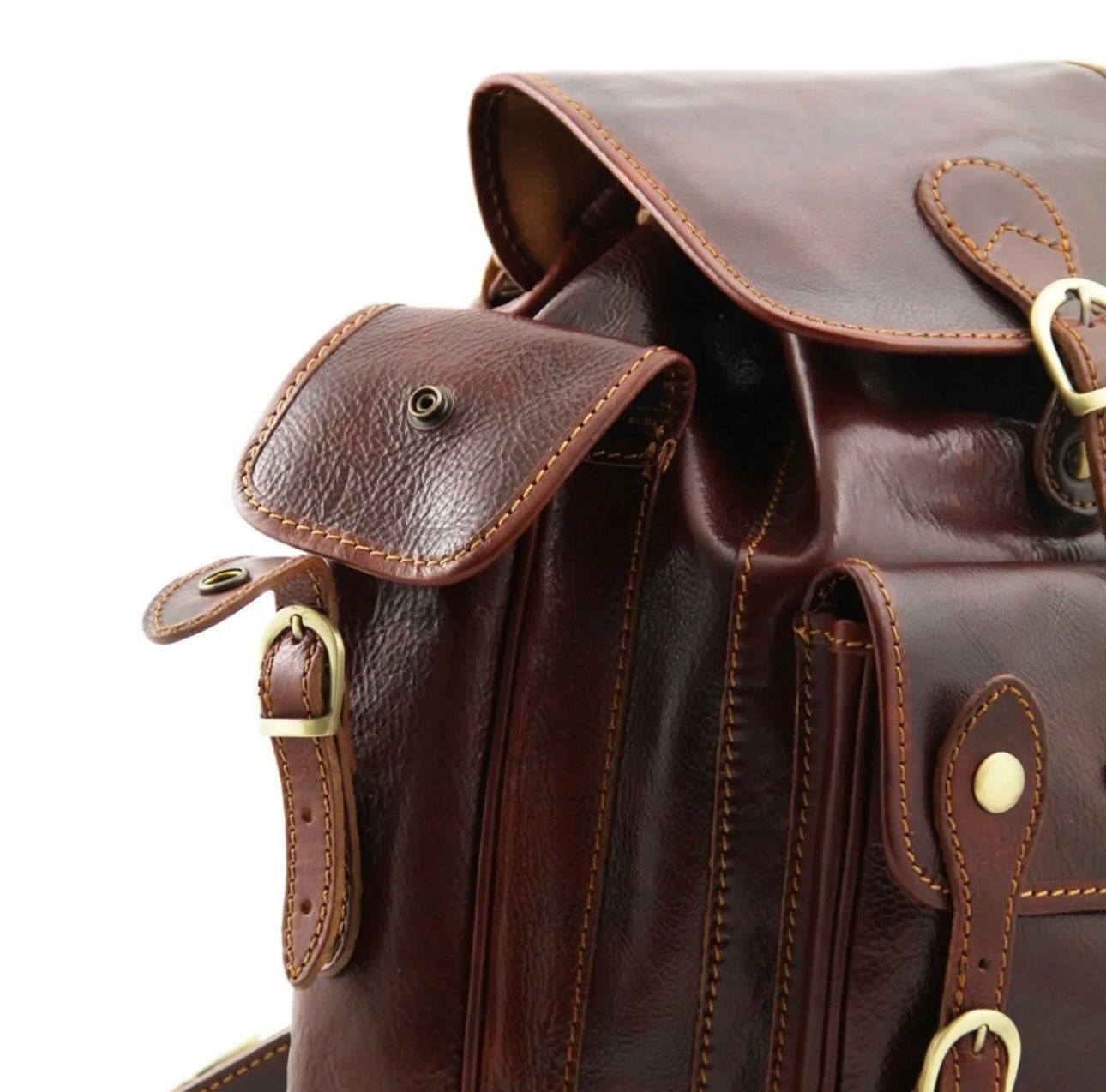 Zaini: Lederrucksack Firenze - Farbe: Braun – Nuovo e nell'imballaggio originale da Wittenbach venduto da WWW.DRILUBAGS.CH 1