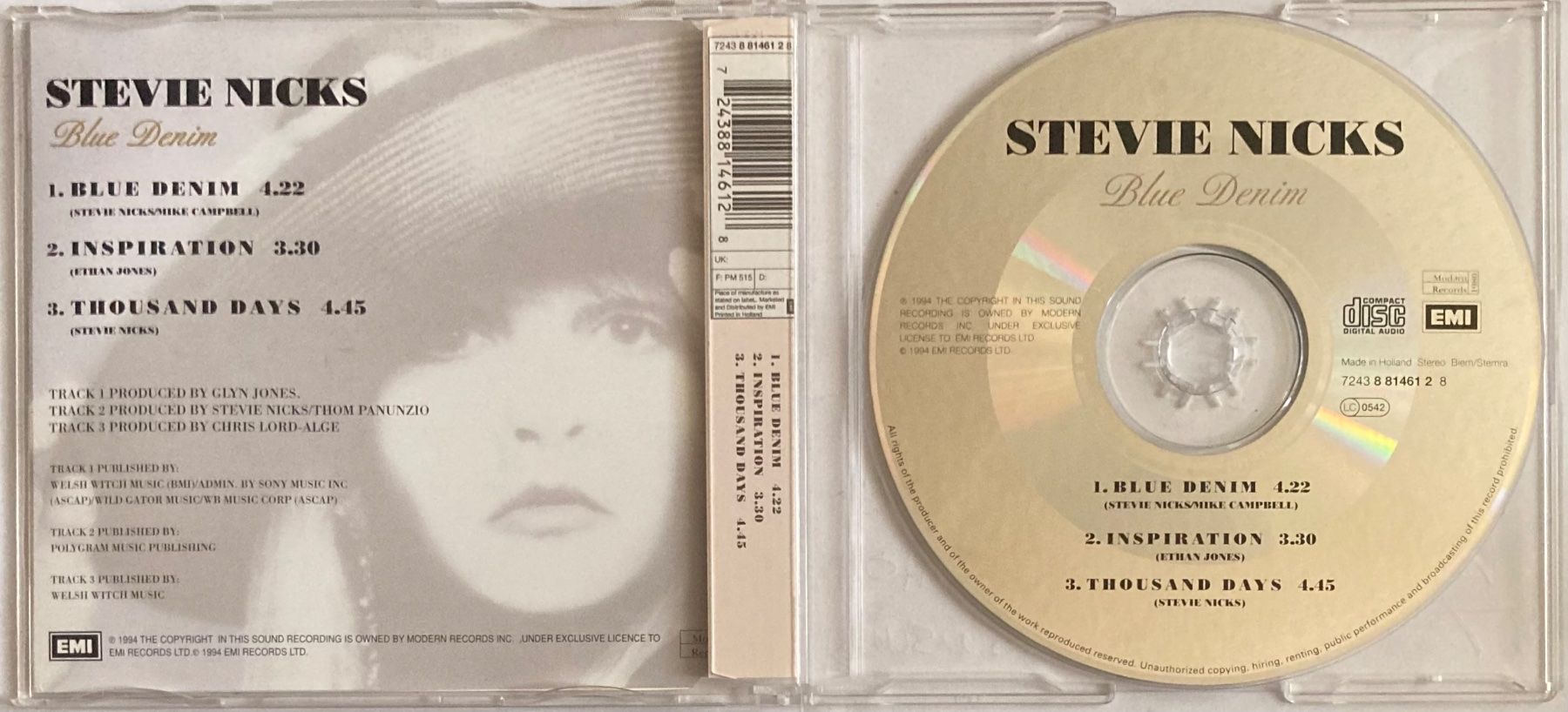 CD: STEVIE NICKS - BLUE DENIM – Usato da Poliez-Pittet venduto da Newtown-Records 1