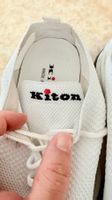 Kiton Sneaker Strick Weiß Herren Gr. 9 Made in Italy